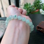 Blue-Speckled Bead Bracelet